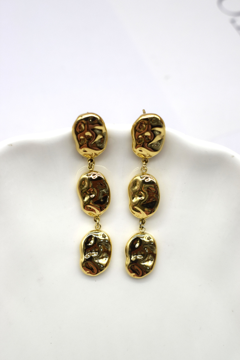 Mayorista Rouge Bonbons - Pendientes largos de acero inoxidable