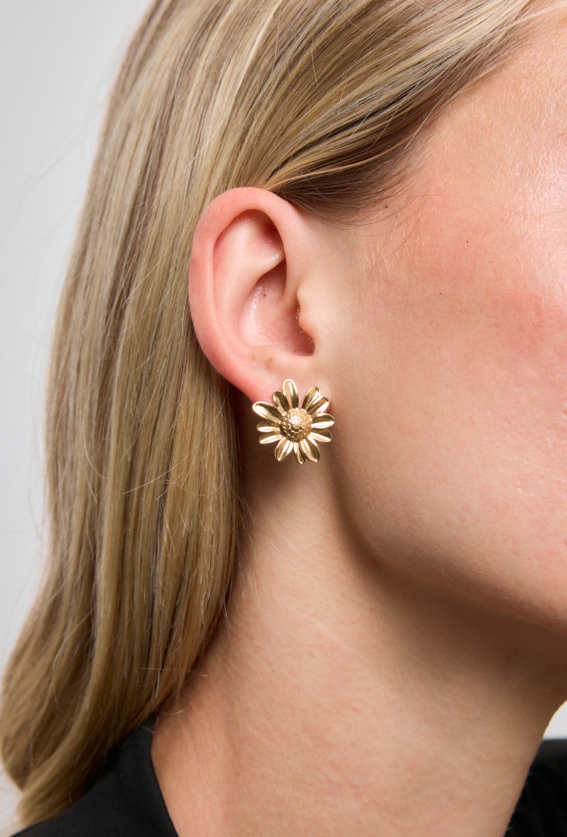 Mayorista Rouge Bonbons - Pendientes de girasol de acero inoxidable