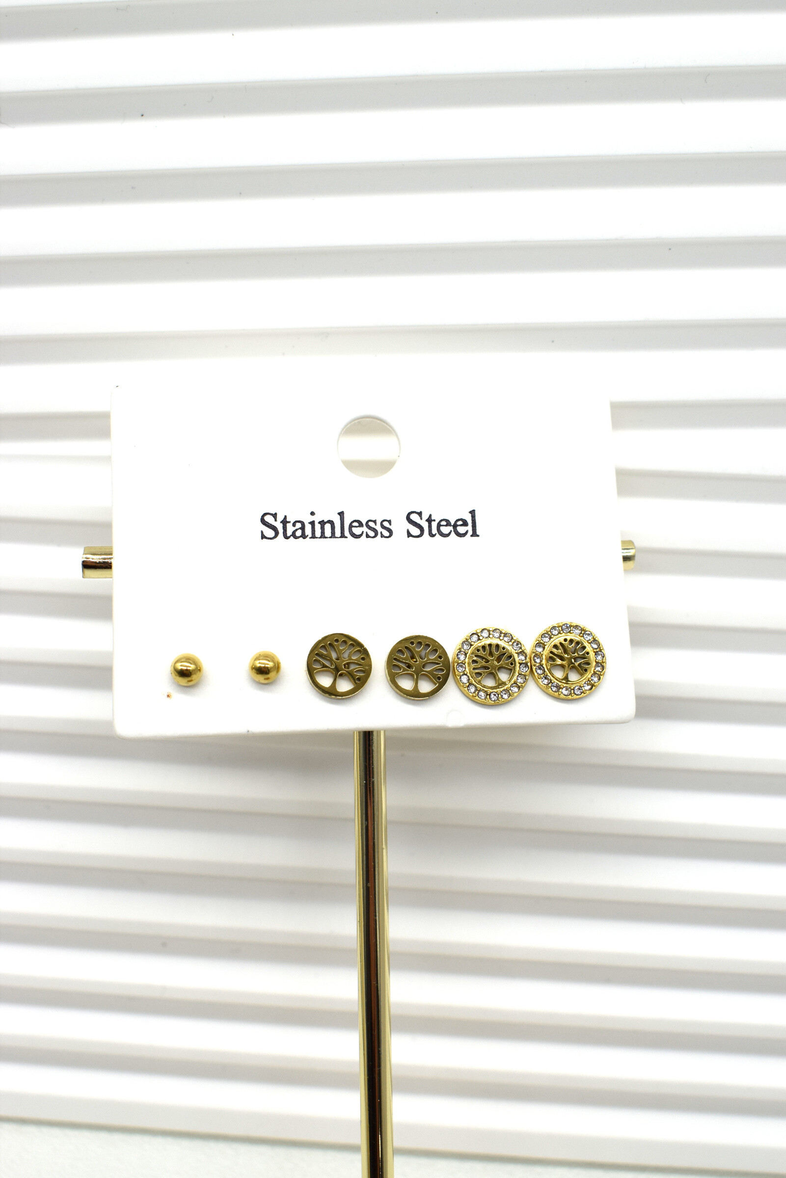 Wholesaler Rouge Bonbons - Lots earrings of the three stainless steel pairs
