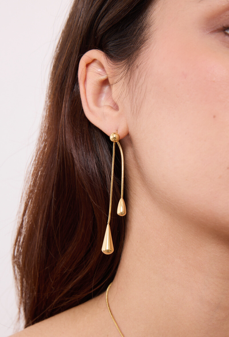 Wholesaler Rouge Bonbons - Handering earrings drop in stainless steel water