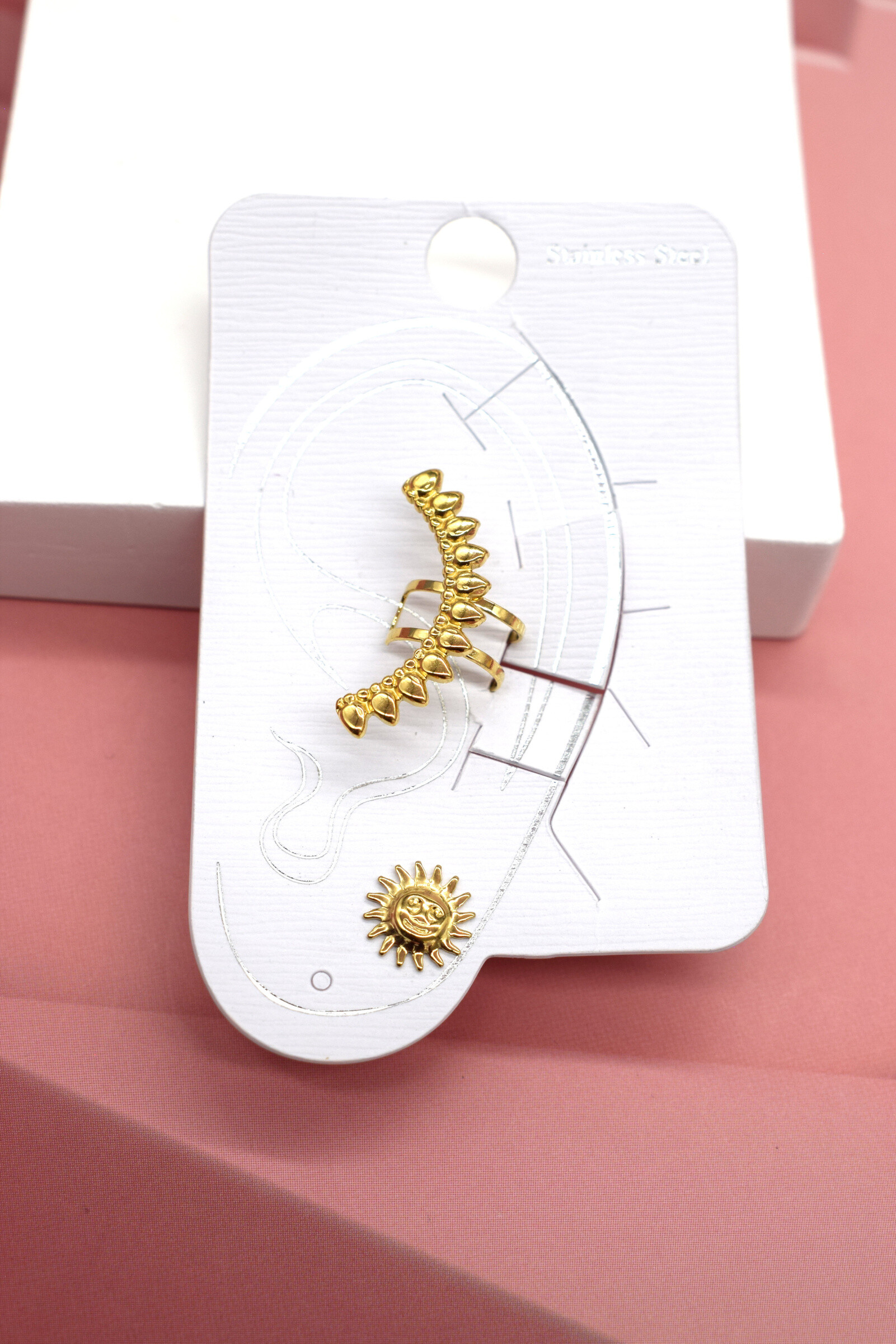 Grossiste Rouge Bonbons - Boucles d'oreilles en acier inoxydable
