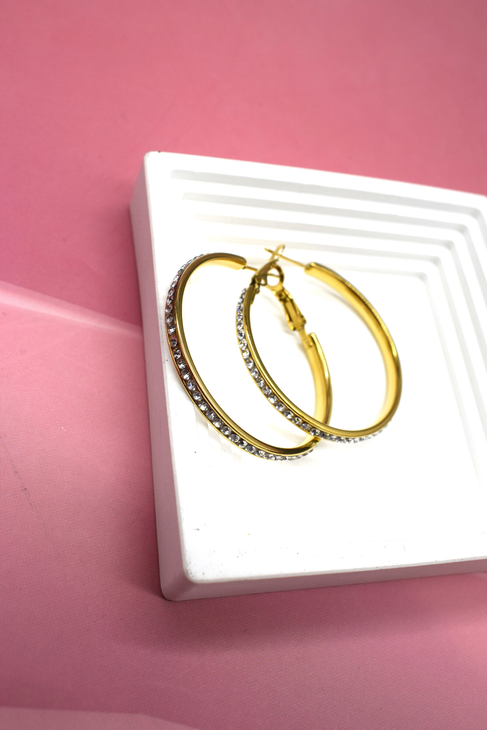 Wholesaler Rouge Bonbons - Stainless Steel Hoop Earrings
