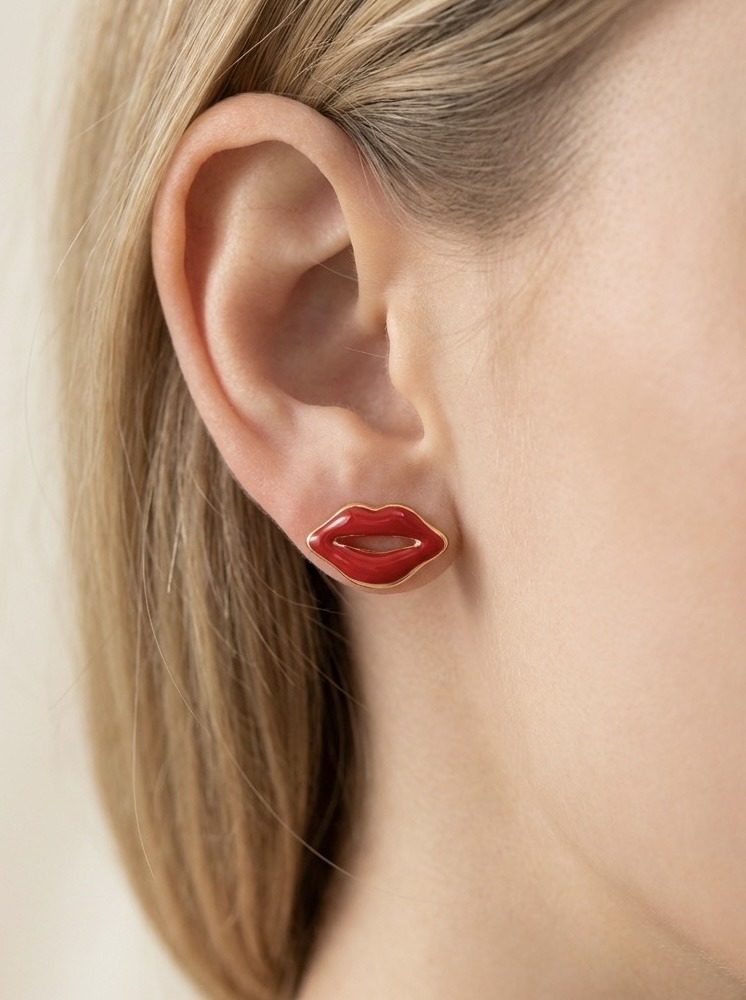 Mayorista Rouge Bonbons - PENDIENTES DE LABIOS DE ACERO INOXIDABLE