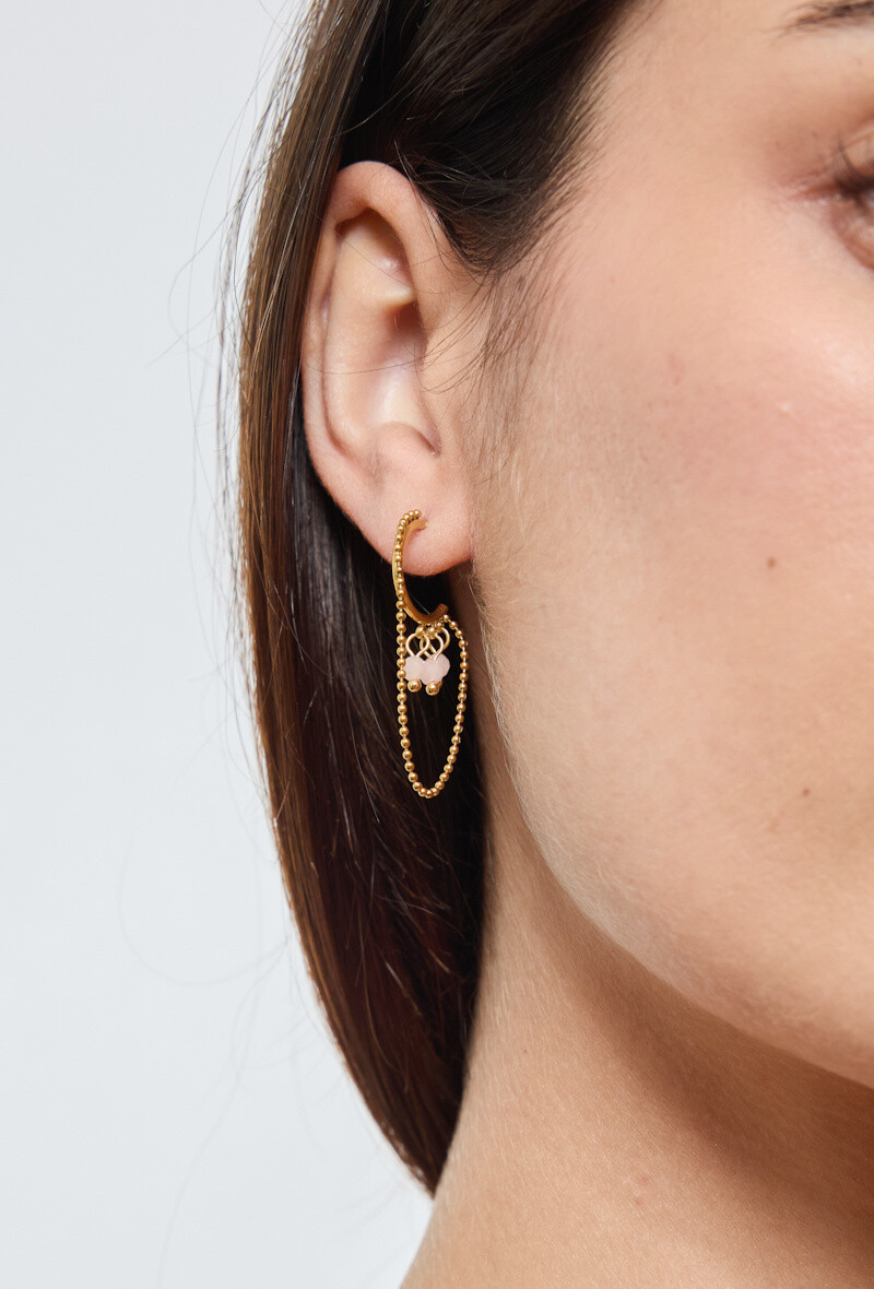Grossiste Rouge Bonbons - Boucles d'oreilles  en acier inoxydable