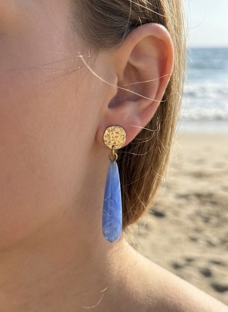 Mayorista Rouge Bonbons - Pendientes de Gota de Agua de Acero Inoxidable