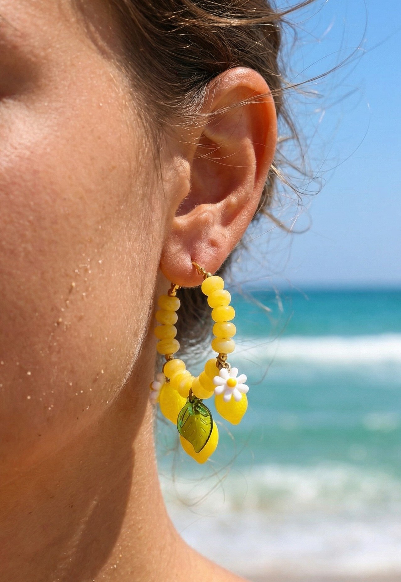 Mayorista Rouge Bonbons - PENDIENTES DE LIMÓN EN ACERO INOXIDABLE