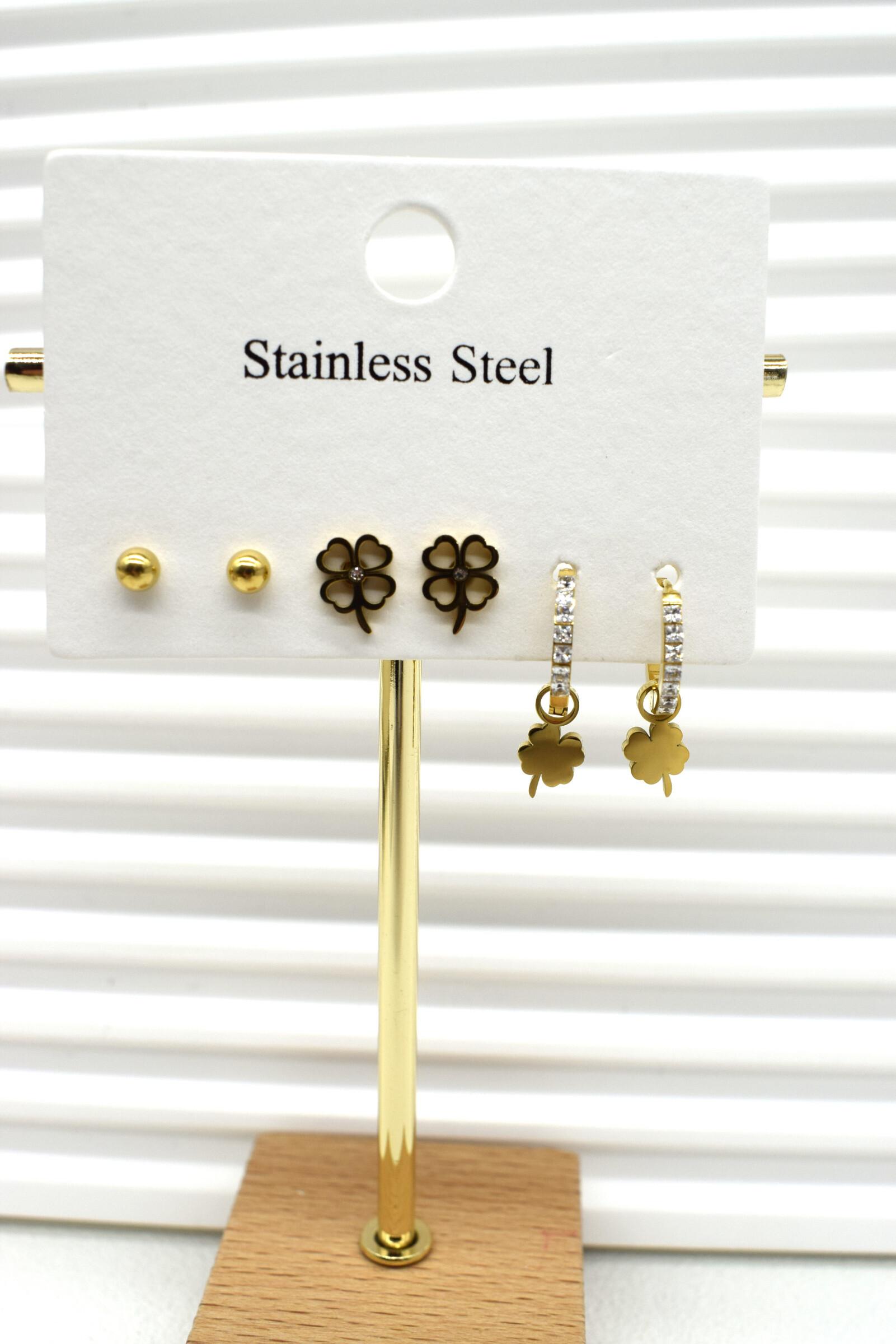 Wholesaler Rouge Bonbons - Book loops lots of the three pairs in stainless steel