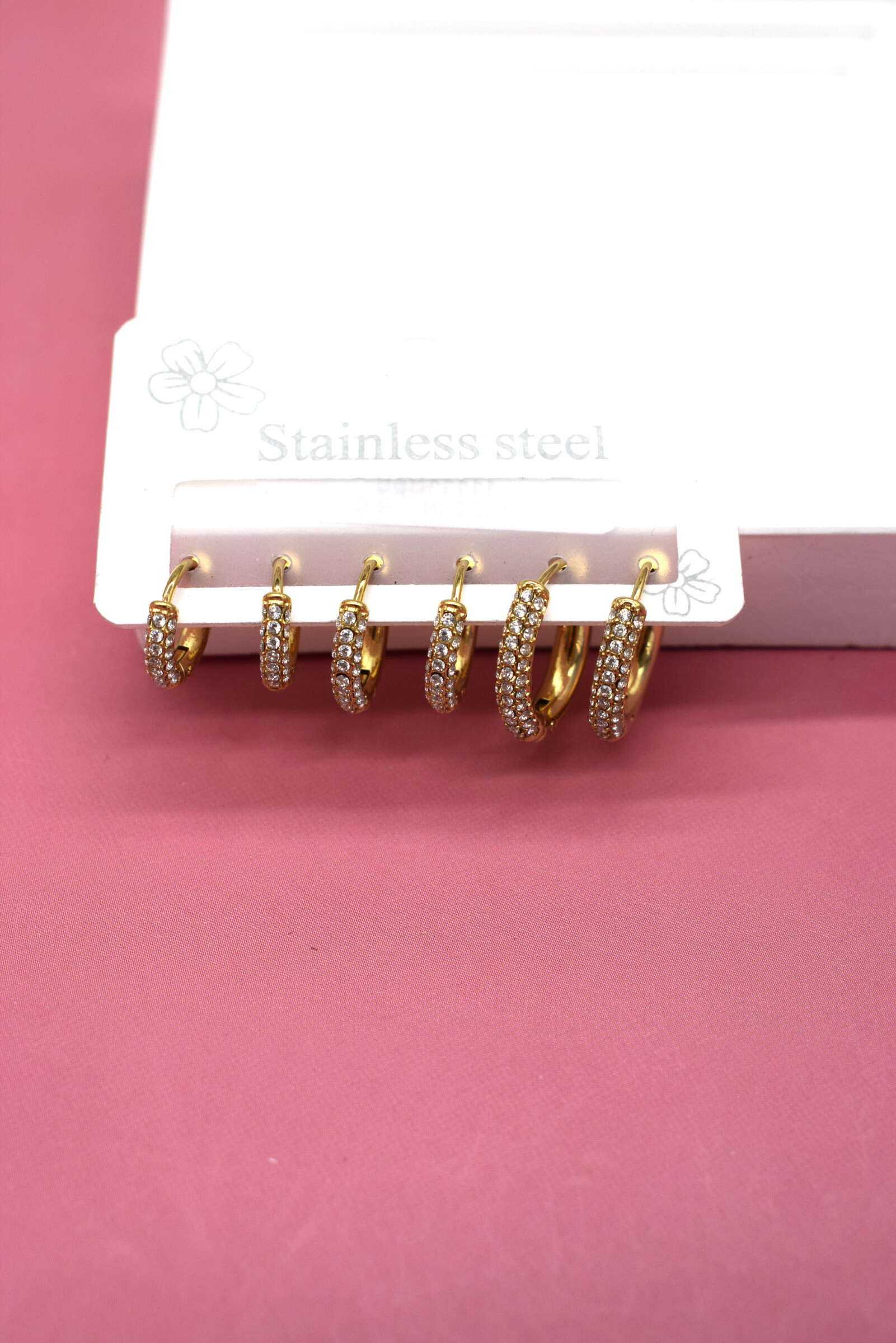 Mayorista Rouge Bonbons - Pendientes de acero inoxidable