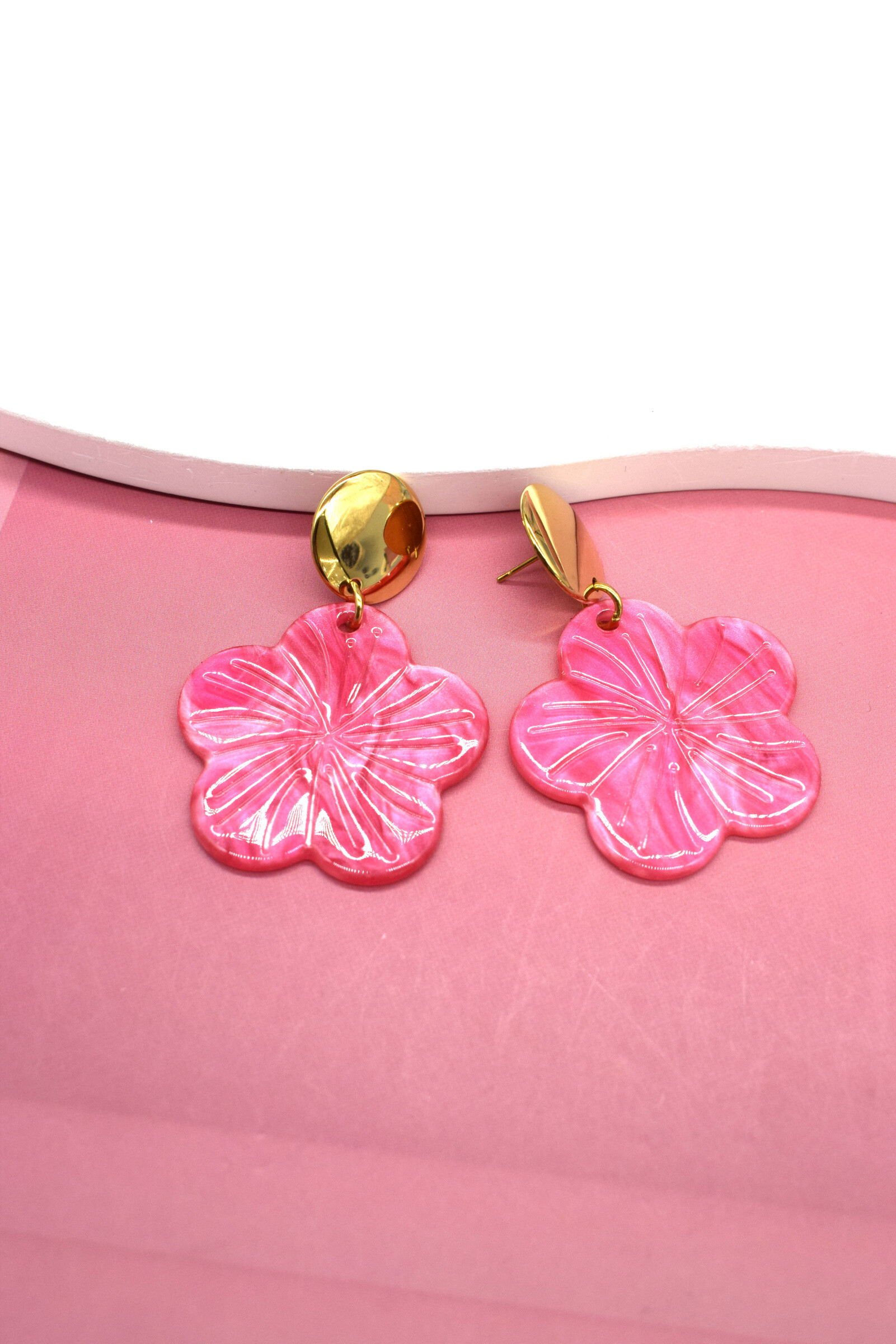 Grossiste Rouge Bonbons - BOUCLES D'OREILLES EN ACIER INOXYDABLE
