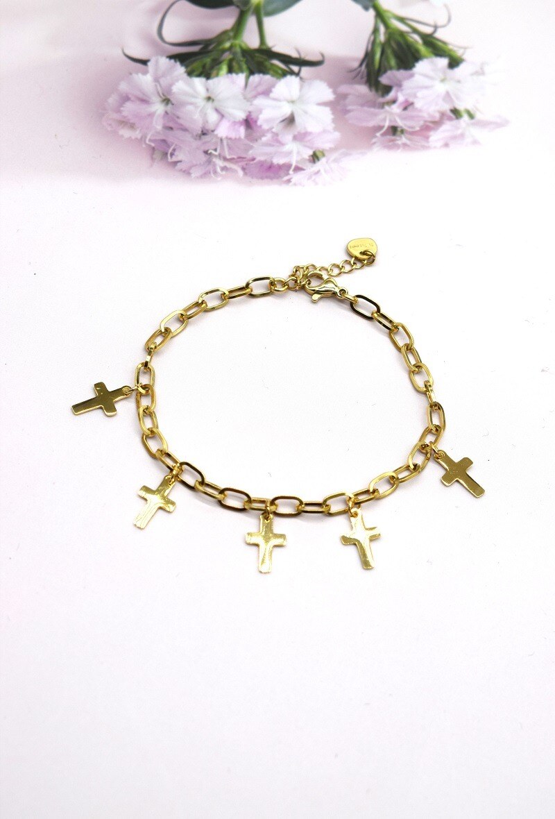 Grossiste Rouge Bonbons - BRACELET EN ACIER