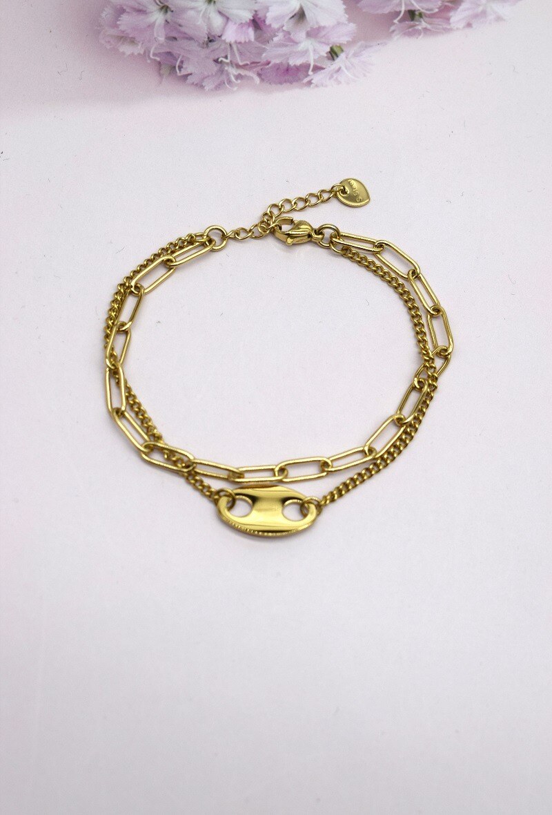 Grossiste Rouge Bonbons - BRACELET EN ACIER