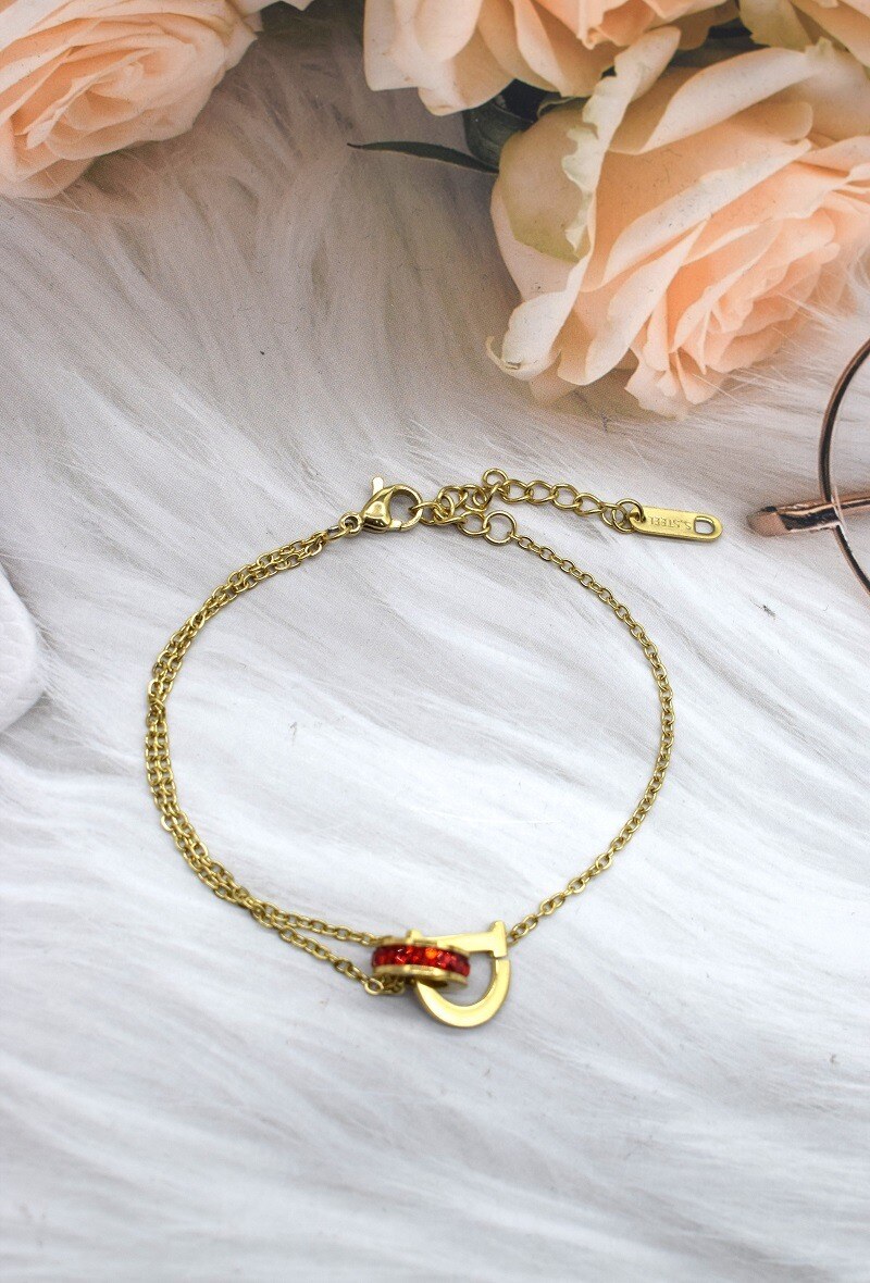 Grossiste Rouge Bonbons - BRACELET EN ACIER