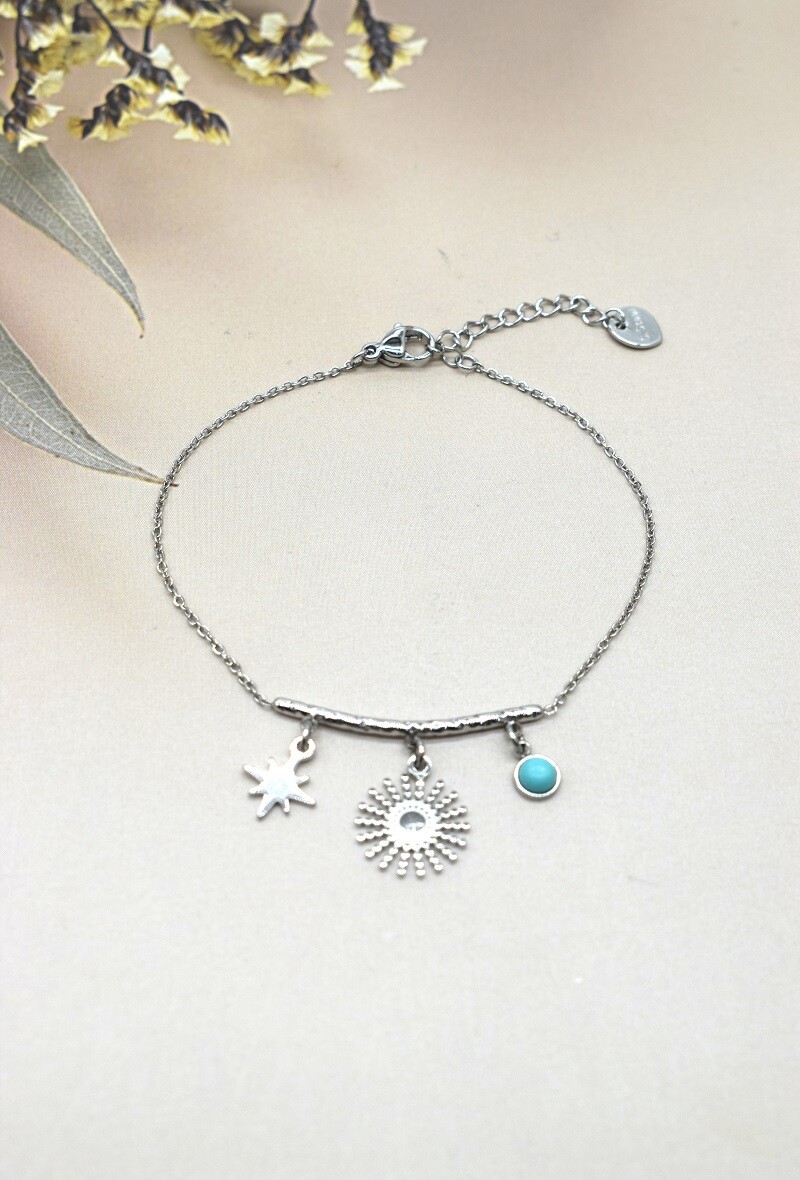 Grossiste Rouge Bonbons - BRACELET EN ACIER