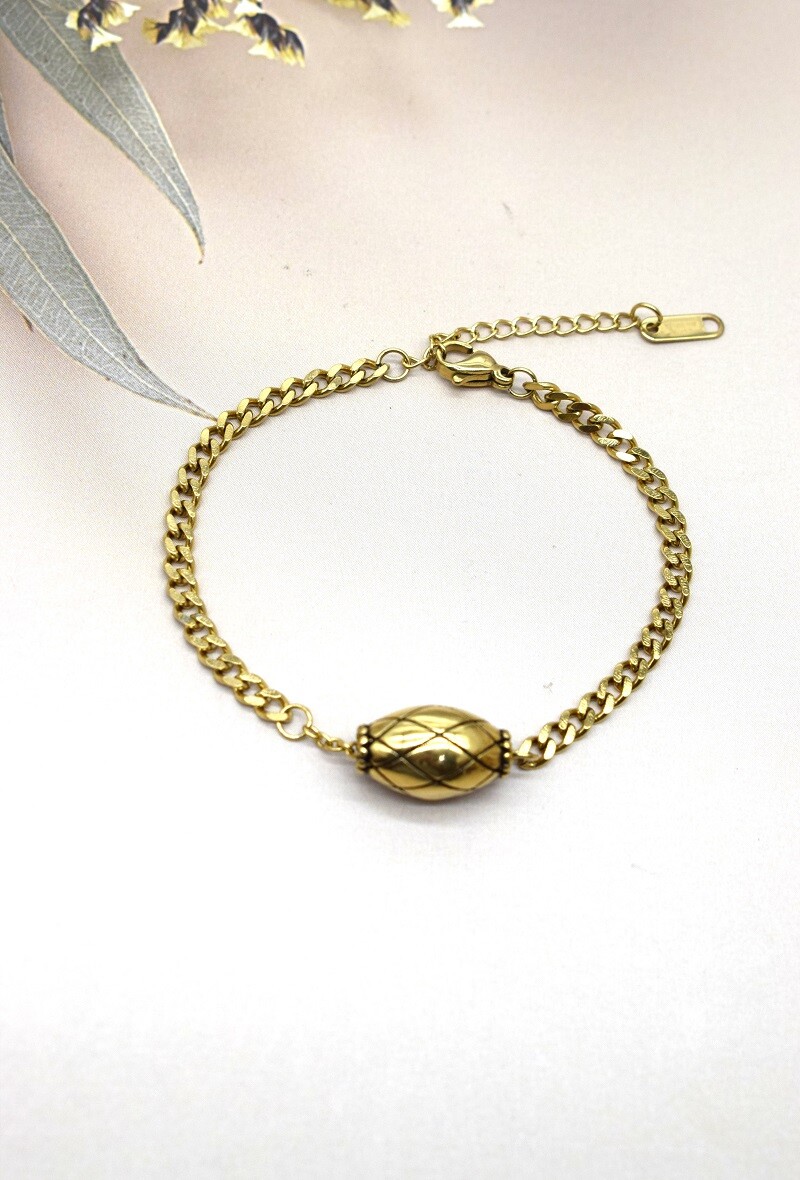 Grossiste Rouge Bonbons - BRACELET EN ACIER