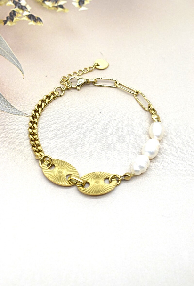 Grossiste Rouge Bonbons - BRACELET EN ACIER