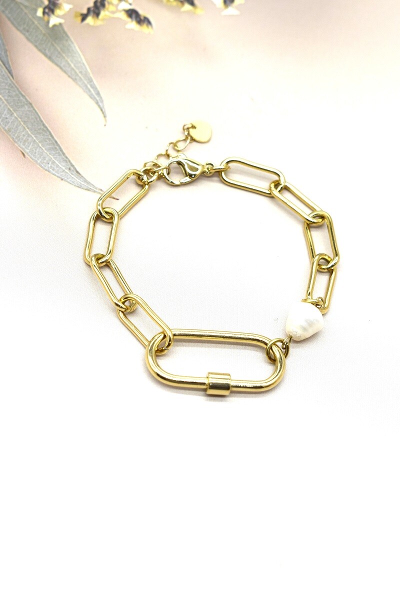 Grossiste Rouge Bonbons - BRACELET EN ACIER