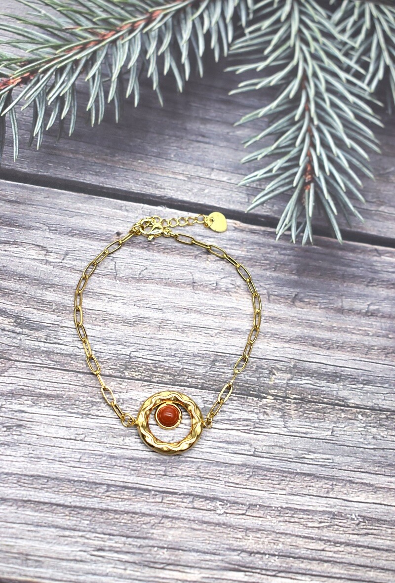 Grossiste Rouge Bonbons - BRACELET EN ACIER