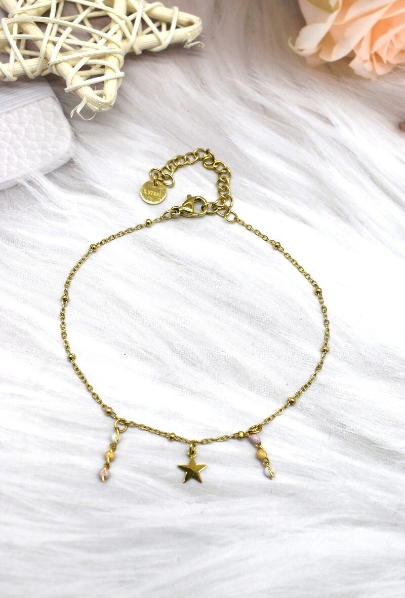 Grossiste Rouge Bonbons - BRACELET EN ACIER