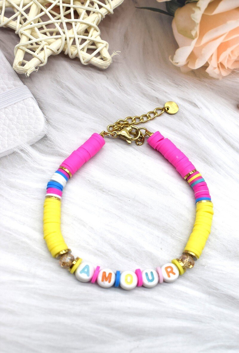 Grossiste Rouge Bonbons - BRACELET EN ACIER