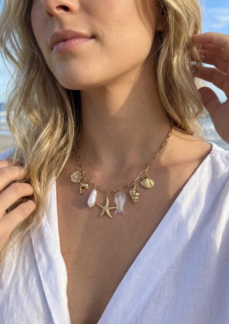 Mayorista Rouge Bonbons - Collar con colgante de acero inoxidable