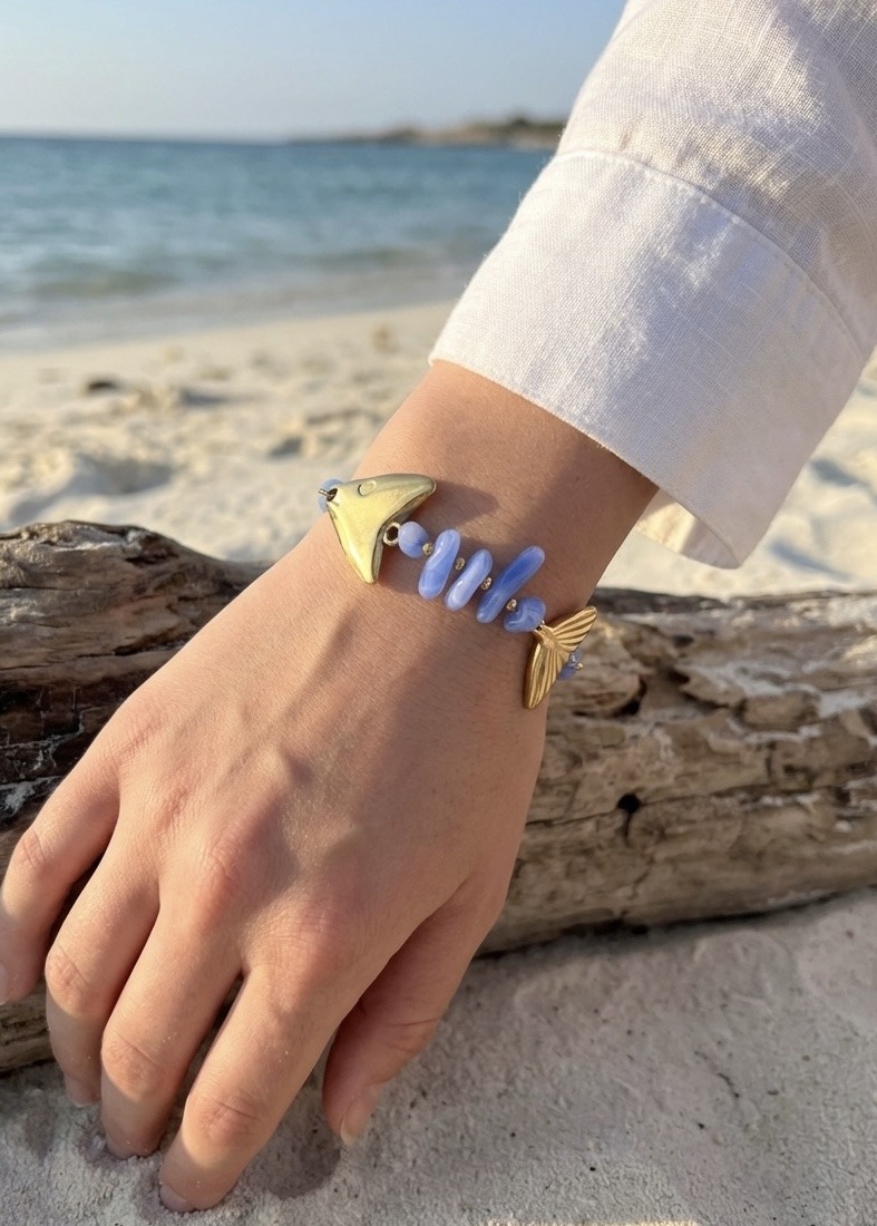 Grossista Rouge Bonbons - BRACCIALE PESCE IN ACCIAIO INOX
