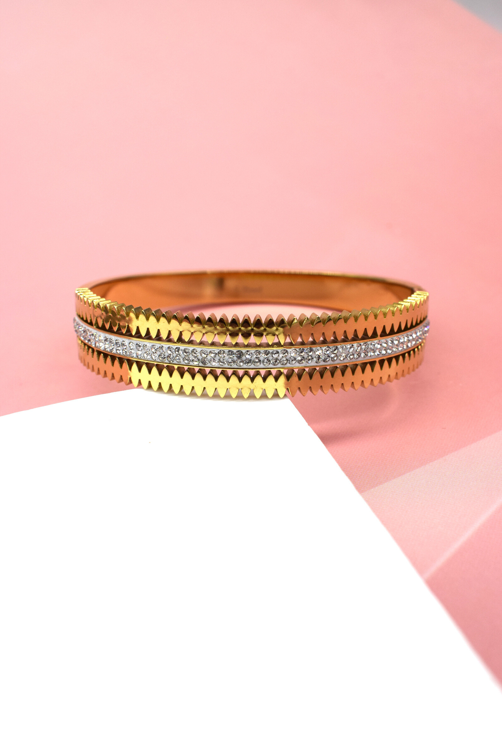 Grossiste Rouge Bonbons - Bracelet jonc en acier inoxydable