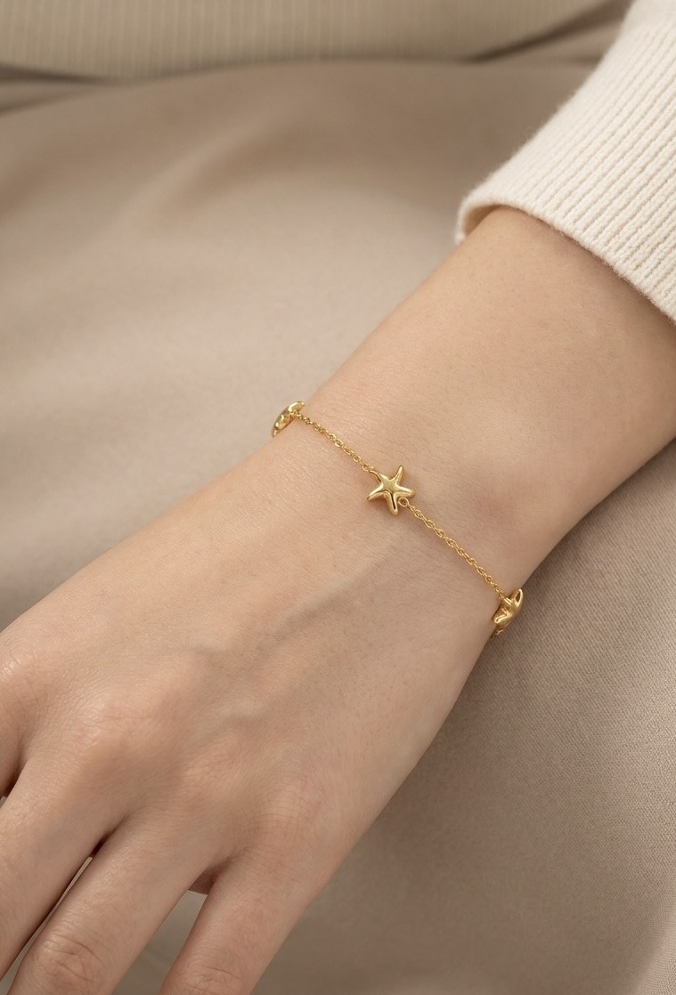 Mayorista Rouge Bonbons - PULSERA ESTRELLA DE ACERO INOXIDABLE