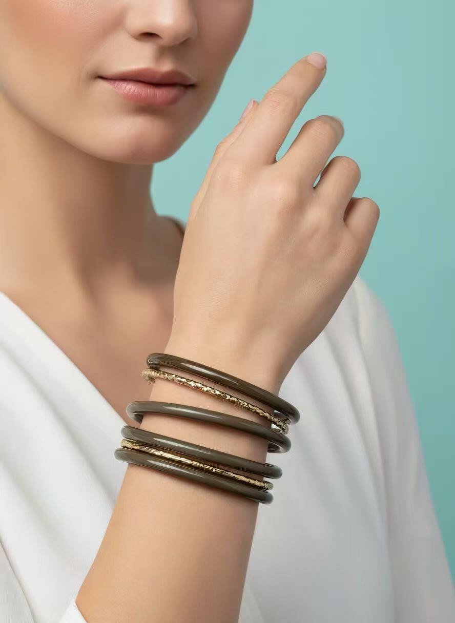 Grossiste Rouge Bonbons - BRACELET JONC EN ACIER INOXYDABLE