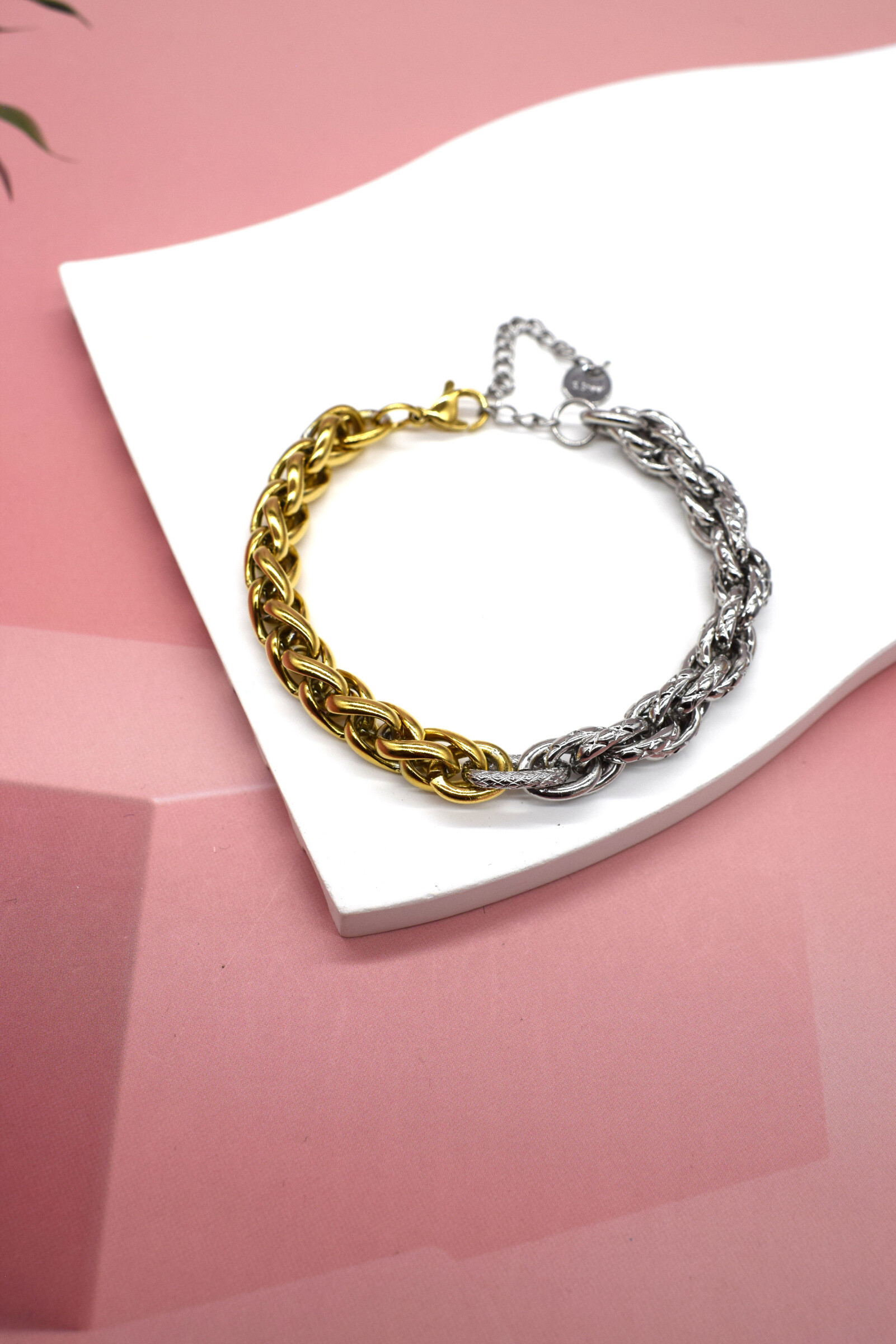 Grossiste Rouge Bonbons - Bracelet maillon en acier inoxydable