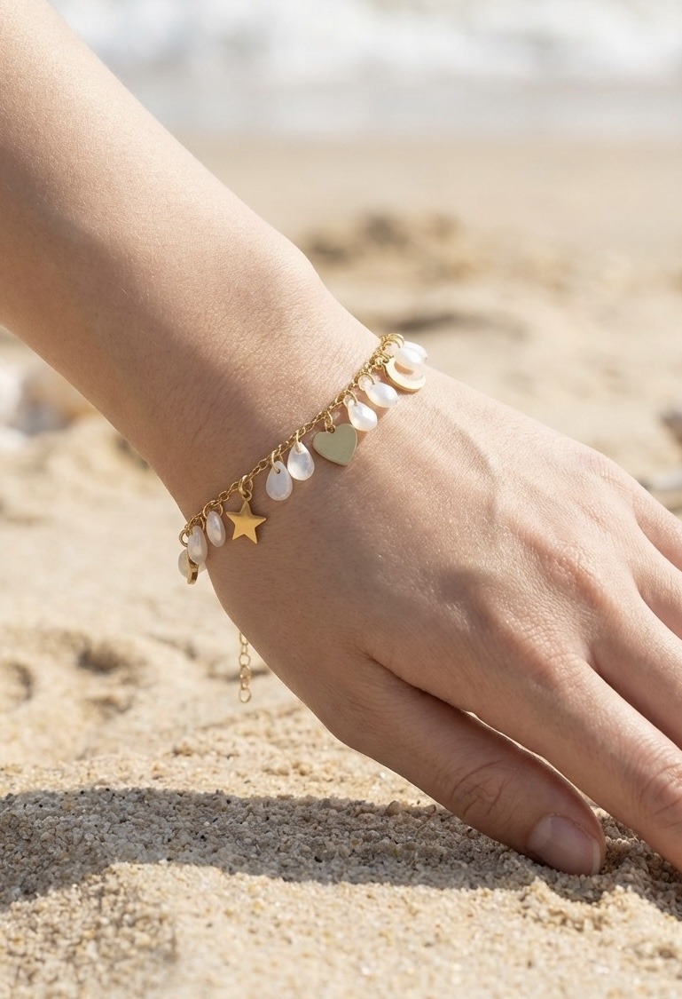 Mayorista Rouge Bonbons - PULSERA DE CHARMS EN ACERO INOXIDABLE