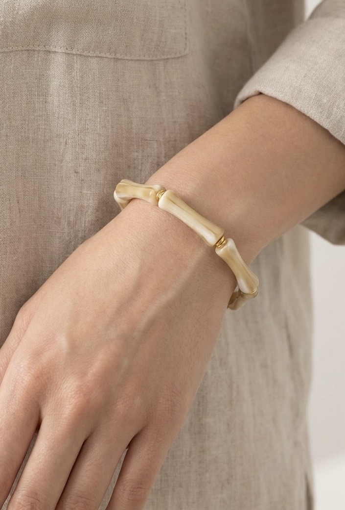 Grossista Rouge Bonbons - BRACCIALE IN BAMBU' IN ACCIAIO INOX