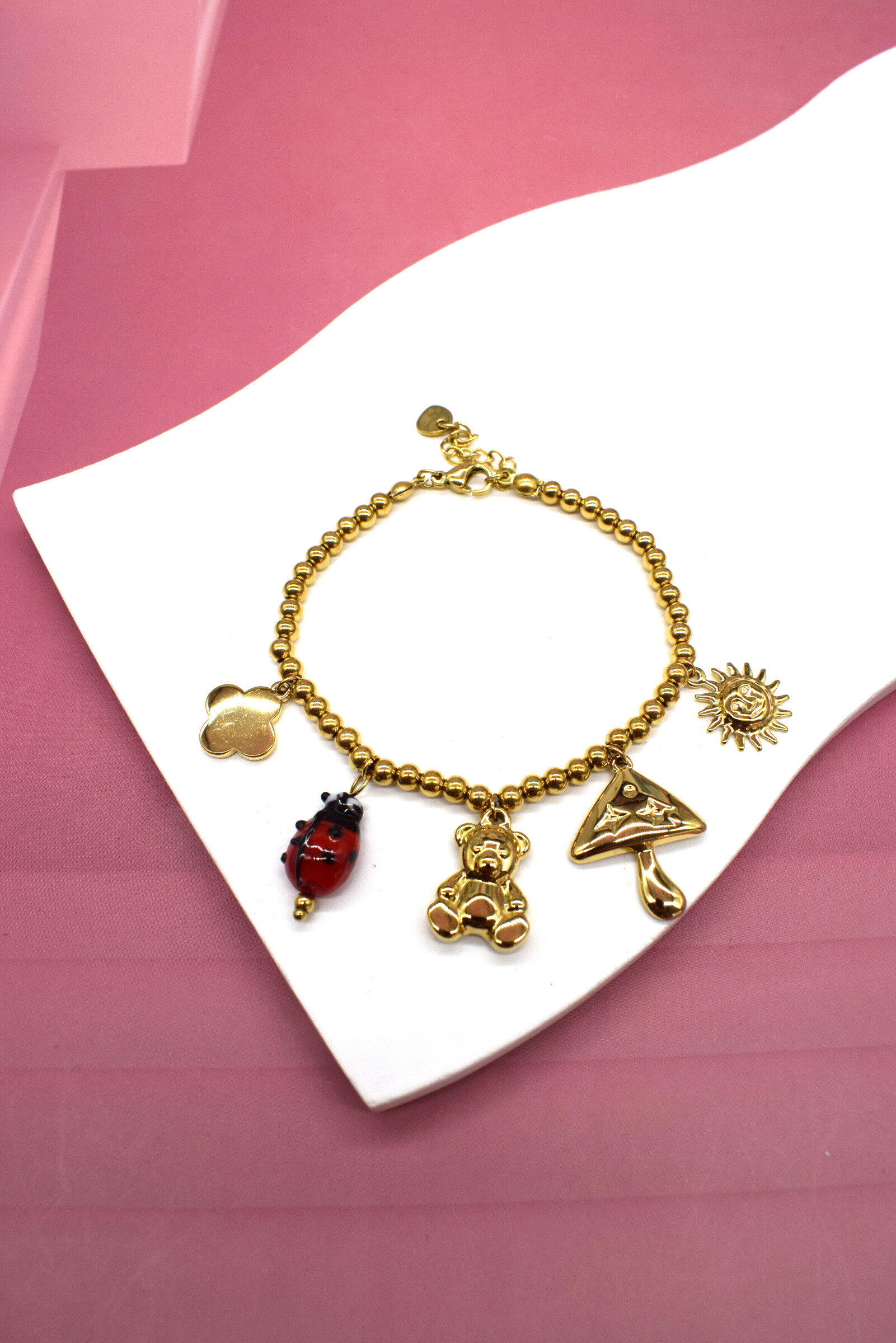 Grossista Rouge Bonbons - BRACCIALE IN ACCIAIO INOSSIDABILE