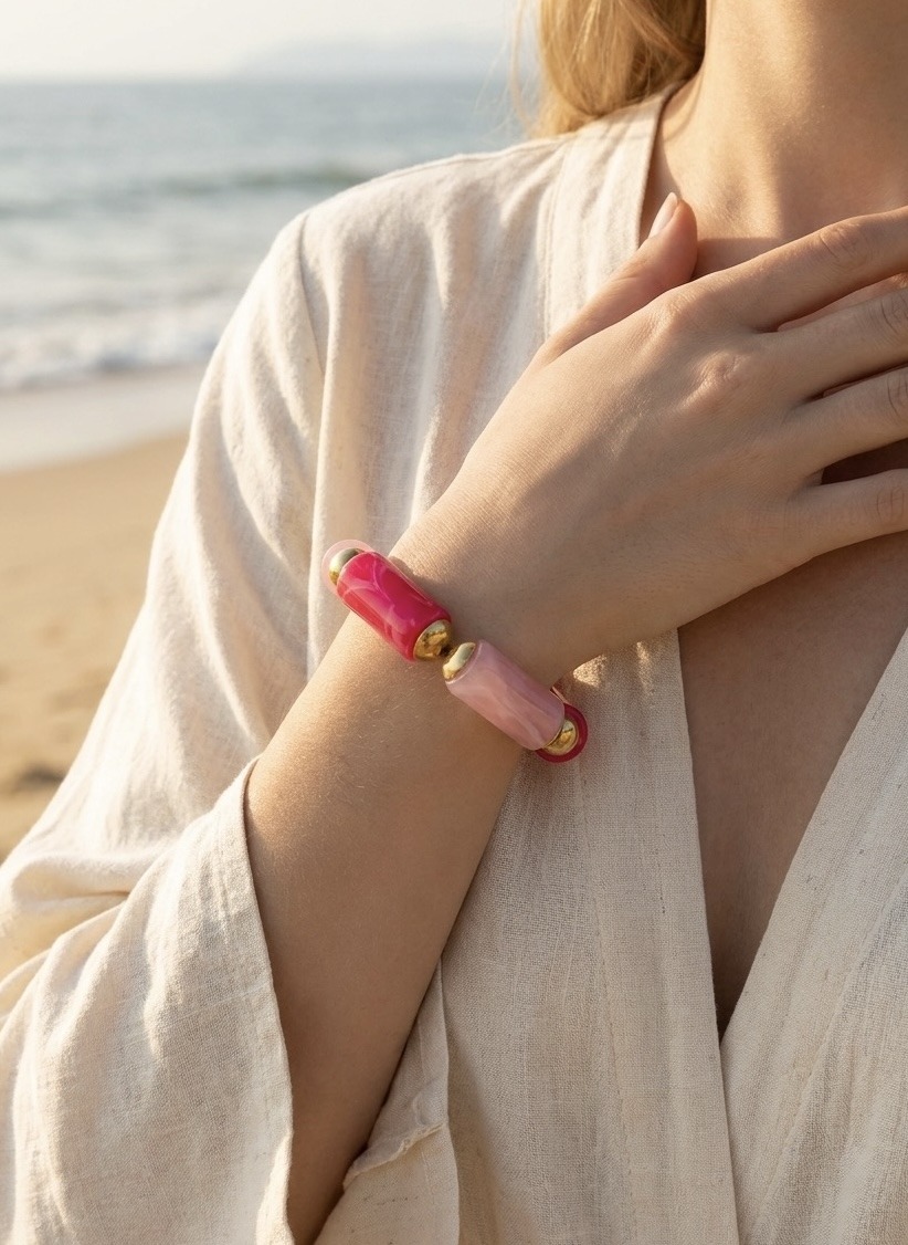 Mayorista Rouge Bonbons - PULSERA DE TUBOS DE ACERO INOXIDABLE