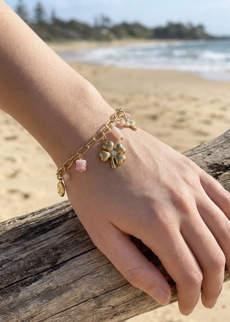 Großhändler Rouge Bonbons - CHARM-ARMBAND AUS EDELSTAHL