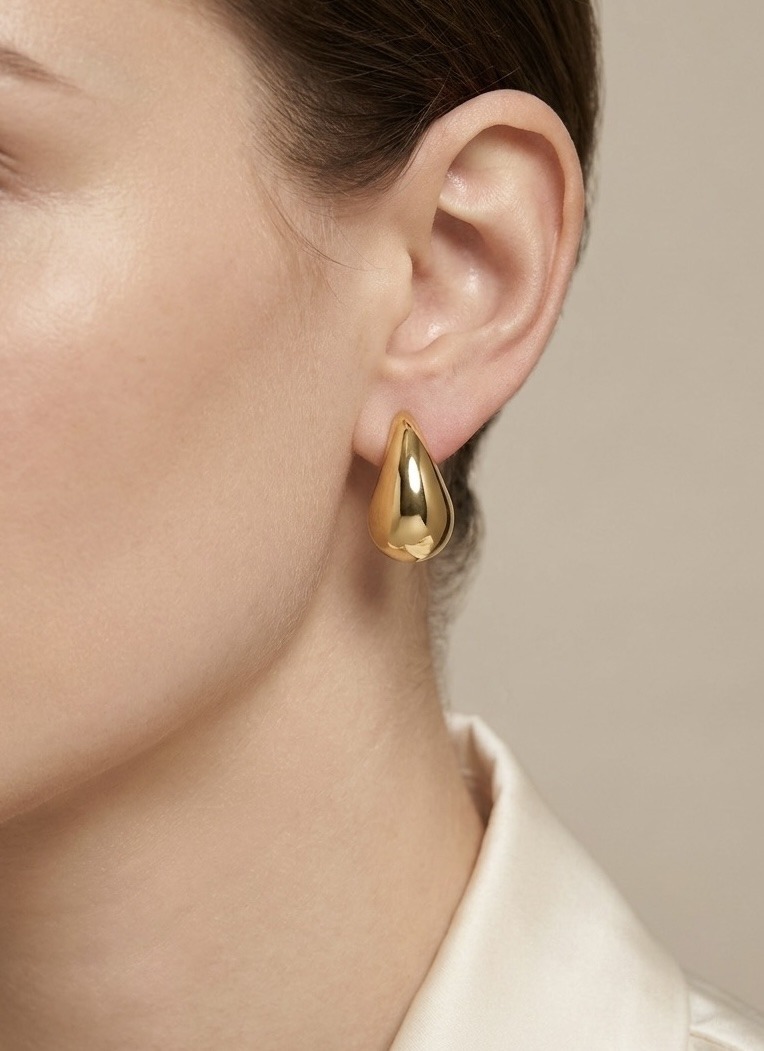 Mayorista Rouge Bonbons - PENDIENTES DE GOTA DE ACERO INOXIDABLE