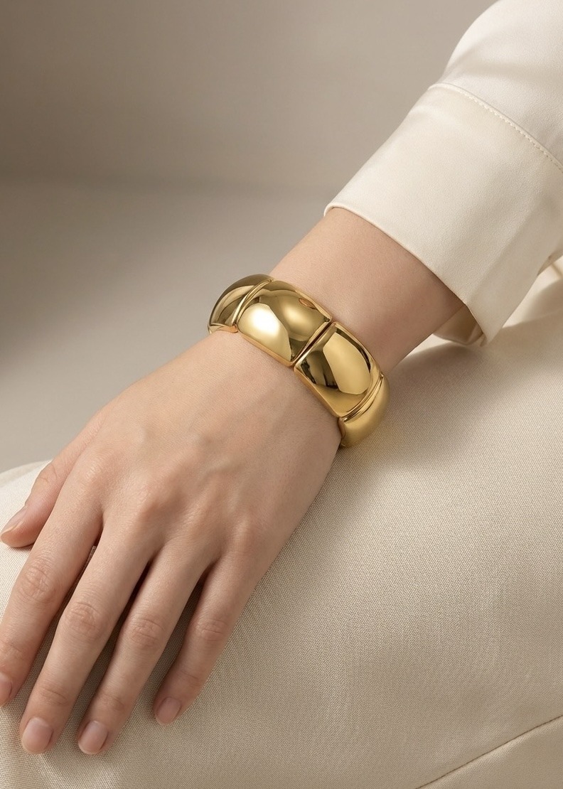 Grossista Rouge Bonbons - BRACCIALE RIGIDO IN ACCIAIO INOX