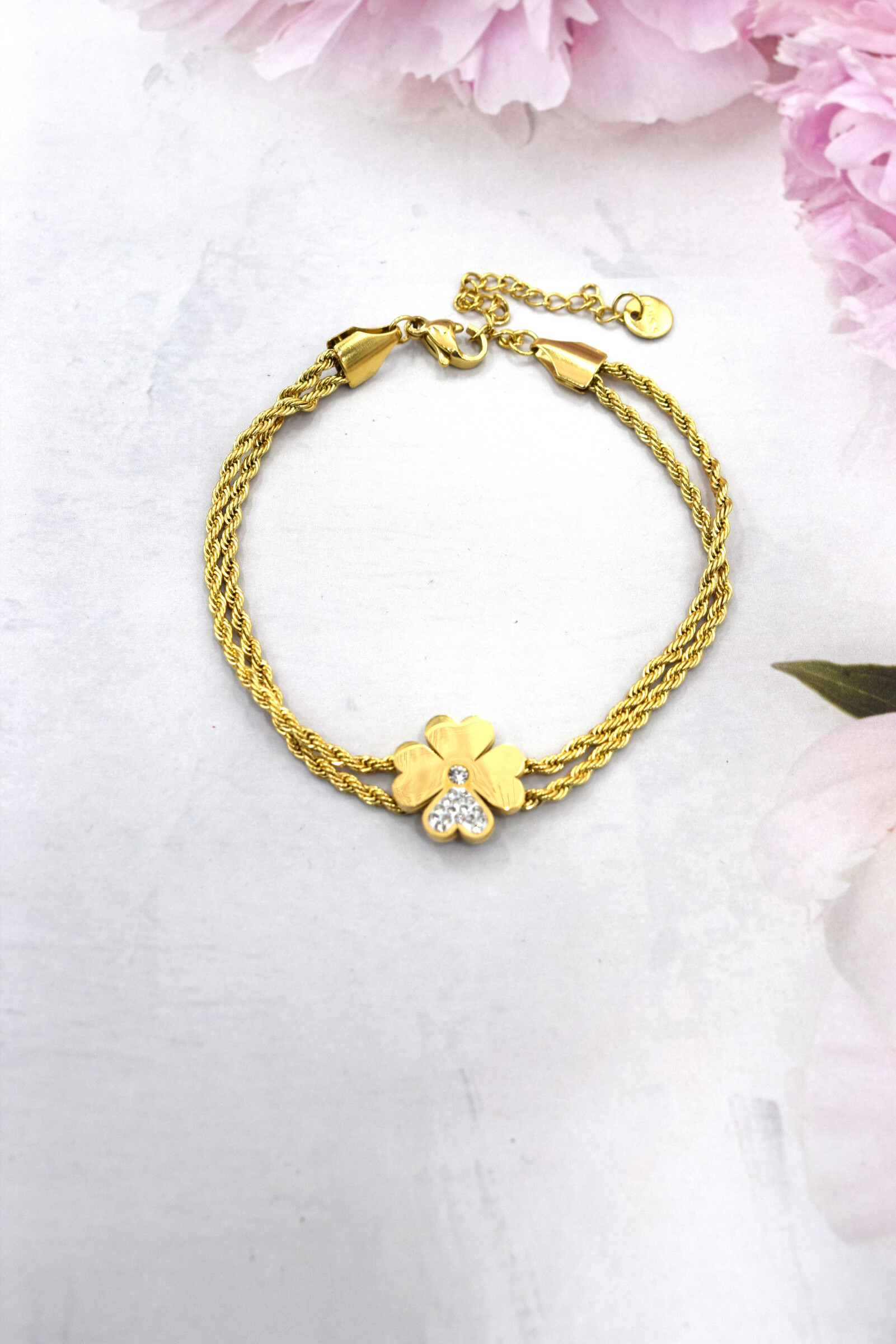 Wholesaler Rouge Bonbons - Four stainless steel clover bracelet