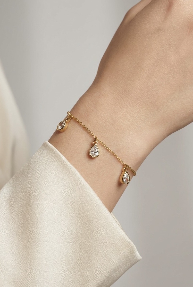 Grossista Rouge Bonbons - Bracciale a goccia in acciaio inossidabile