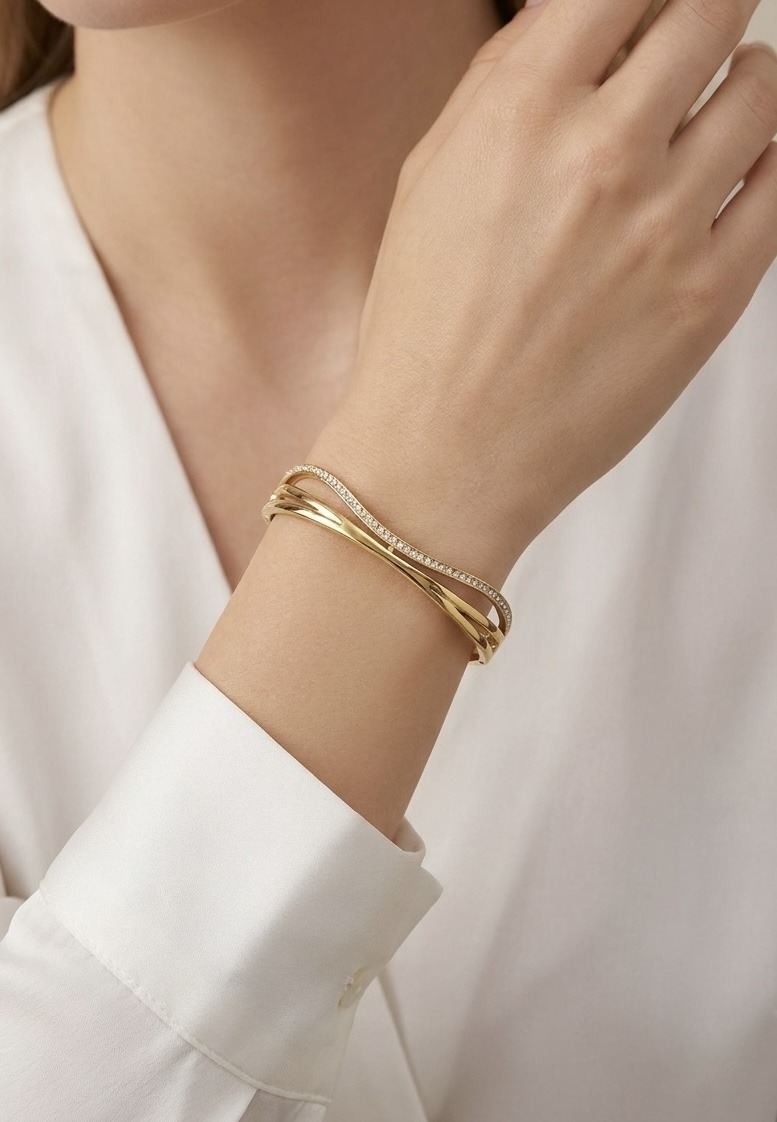 Grossista Rouge Bonbons - BRACCIALE RIGIDO IN ACCIAIO INOX