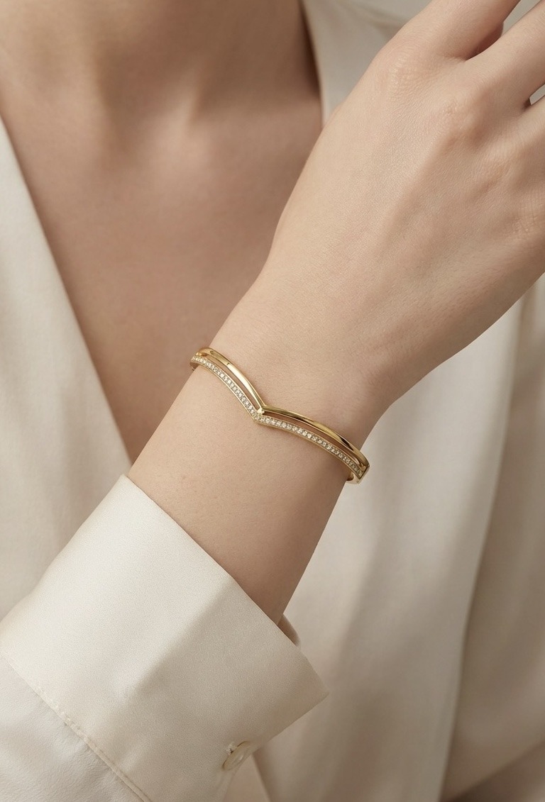 Grossista Rouge Bonbons - BRACCIALE RIGIDO IN ACCIAIO INOX
