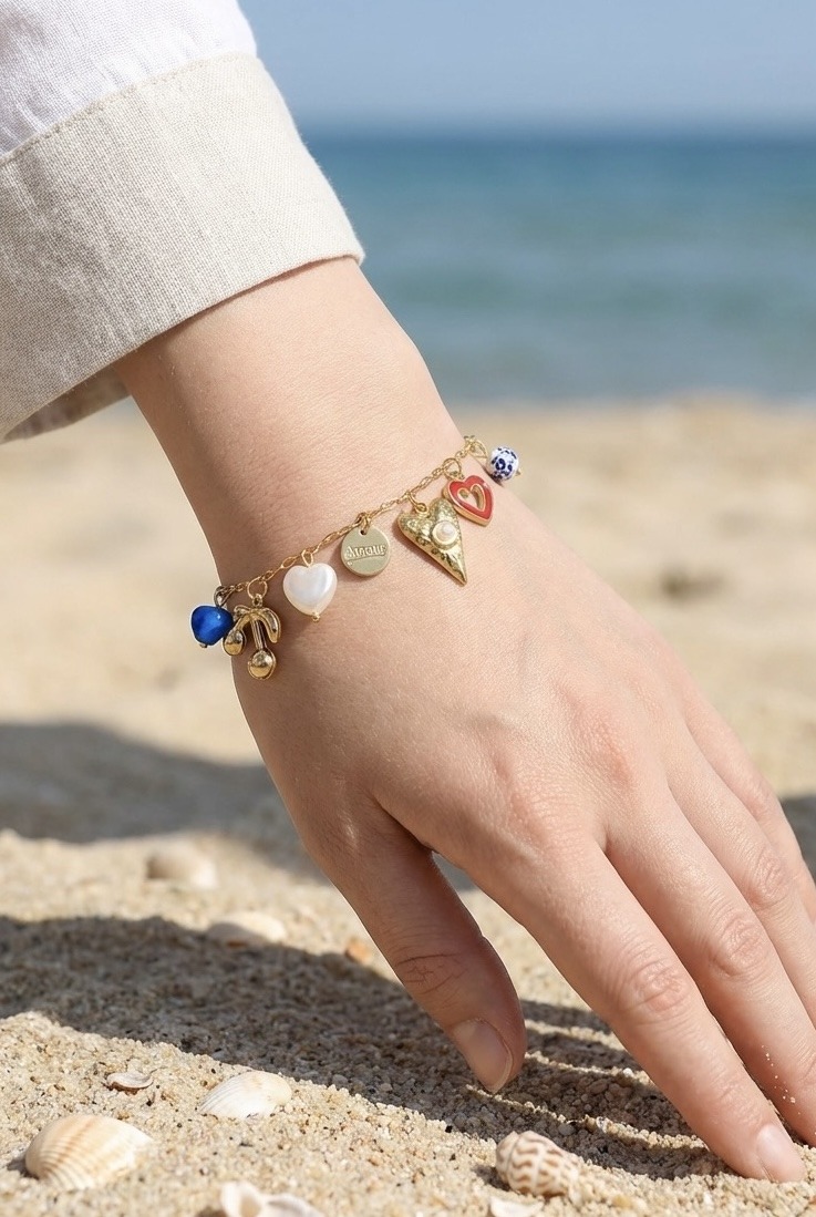 Mayorista Rouge Bonbons - PULSERA DE CHARMS DE ACERO INOXIDABLE