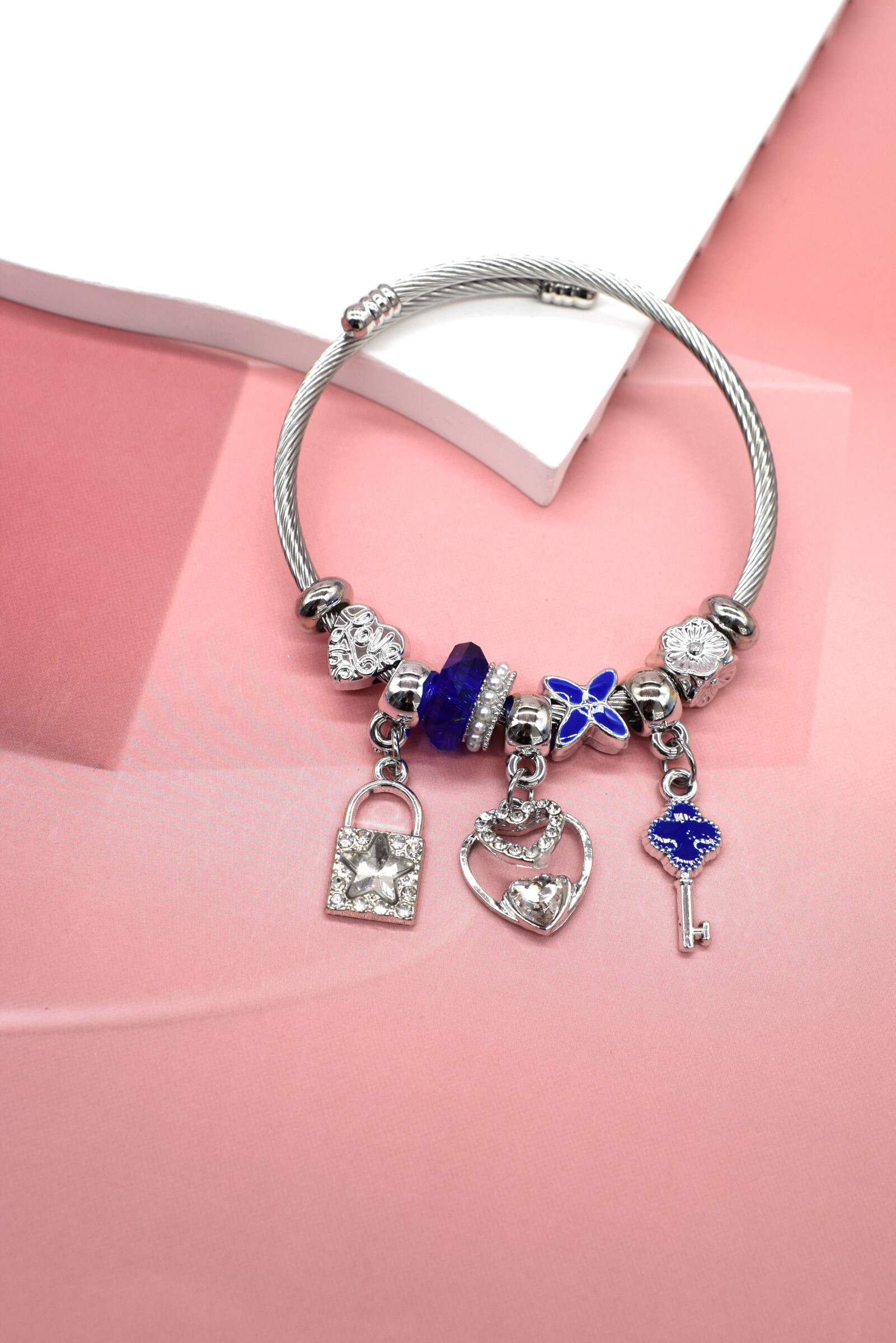 Grossiste Rouge Bonbons - Bracelet jonc ajustable