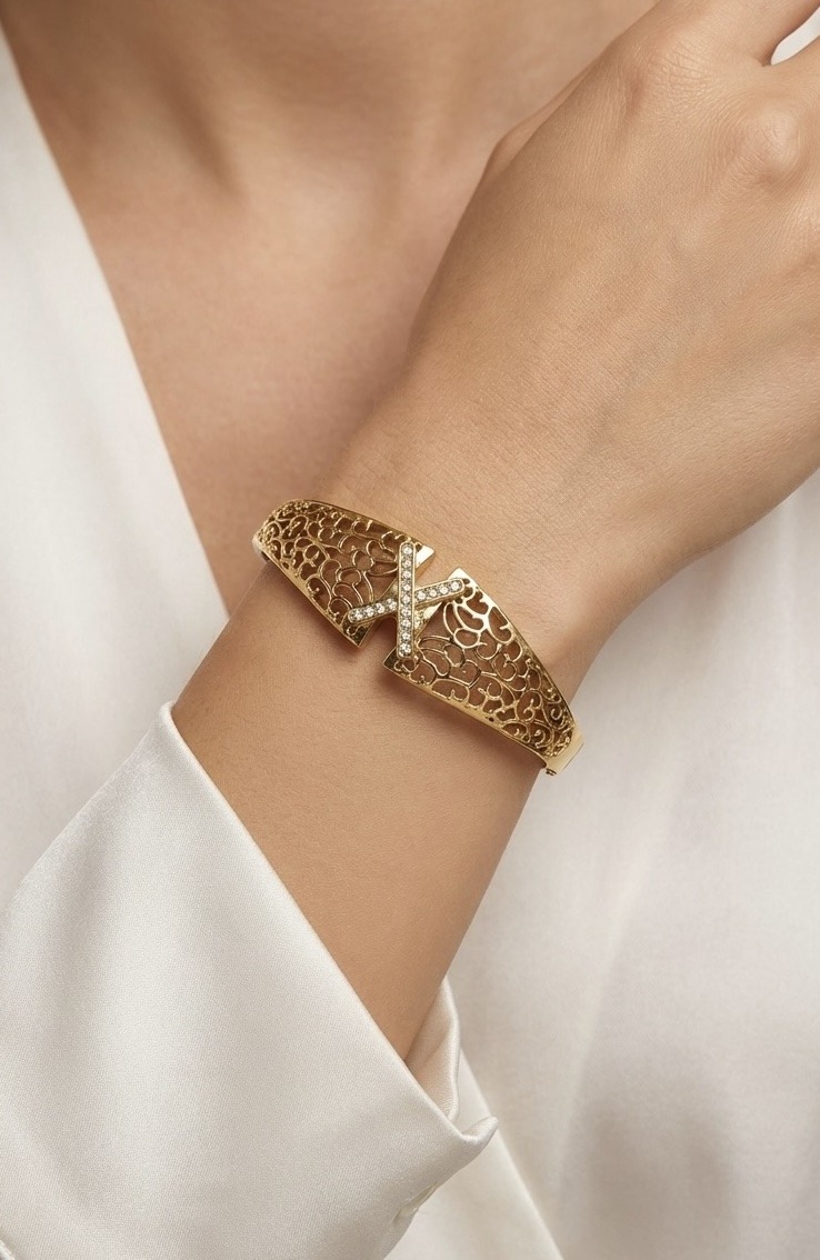Grossista Rouge Bonbons - BRACCIALE RIGIDO IN ACCIAIO INOSSIDABILE