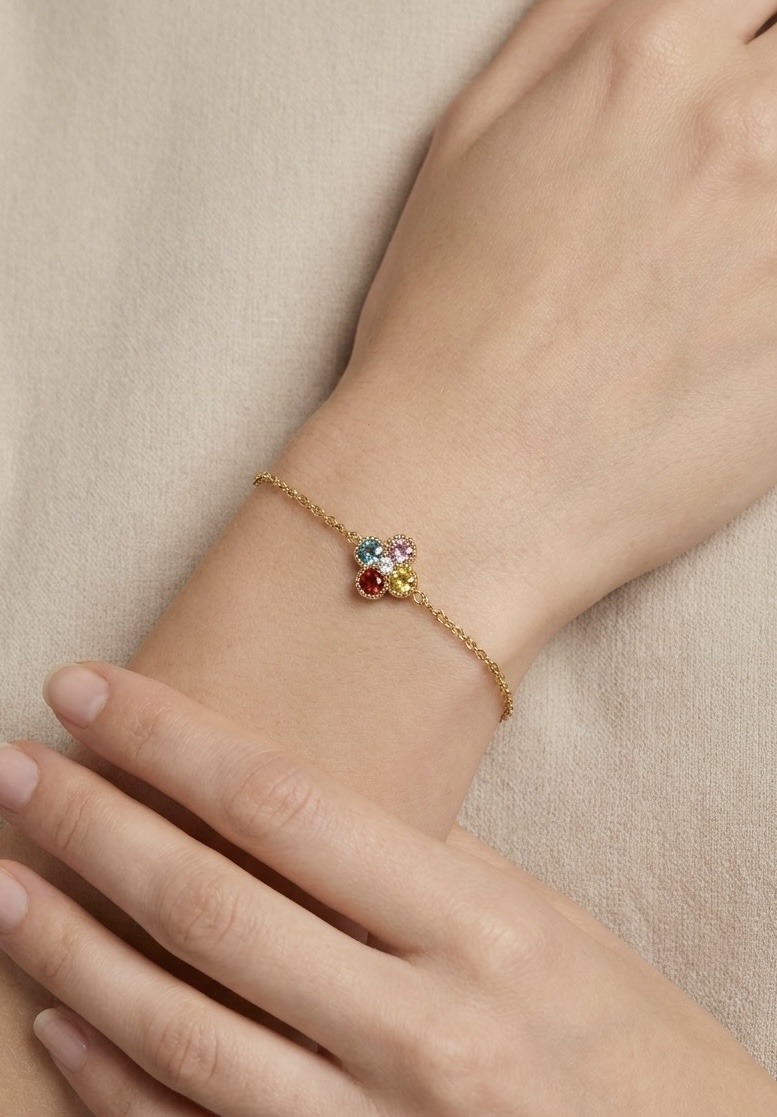 Mayorista Rouge Bonbons - PULSERA DE FLOR DE ACERO INOXIDABLE