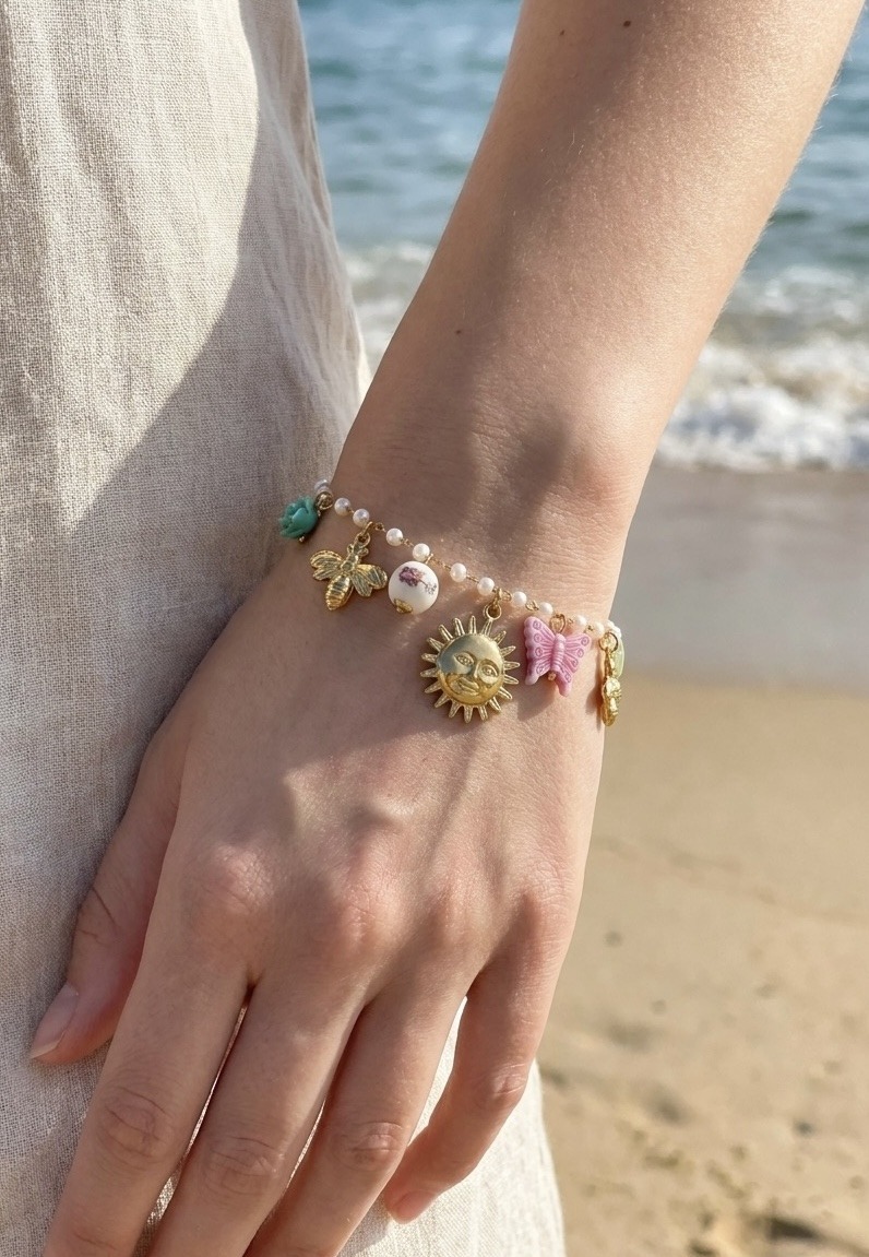 Großhändler Rouge Bonbons - CHARM-ARMBAND AUS EDELSTAHL