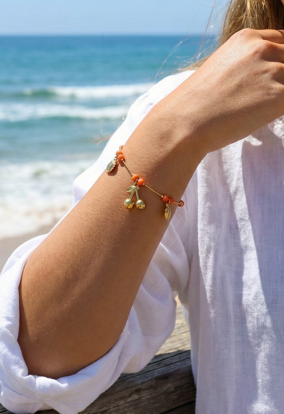 Mayorista Rouge Bonbons - PULSERA DE ENCANTO DE ACERO INOXIDABLE