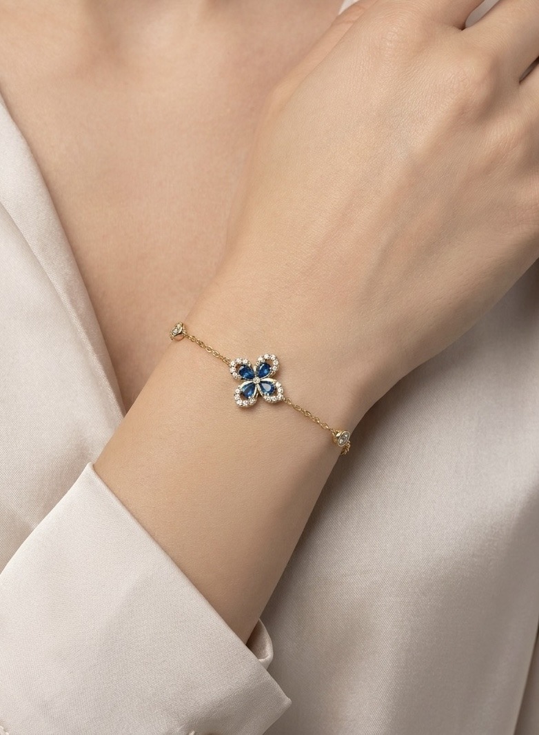 Mayorista Rouge Bonbons - PULSERA DE FLOR DE ACERO INOXIDABLE