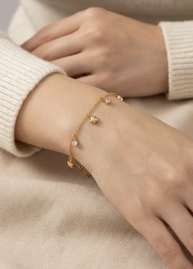 Grossista Rouge Bonbons - BRACCIALE CON CIONDOLI IN ACCIAIO INOX
