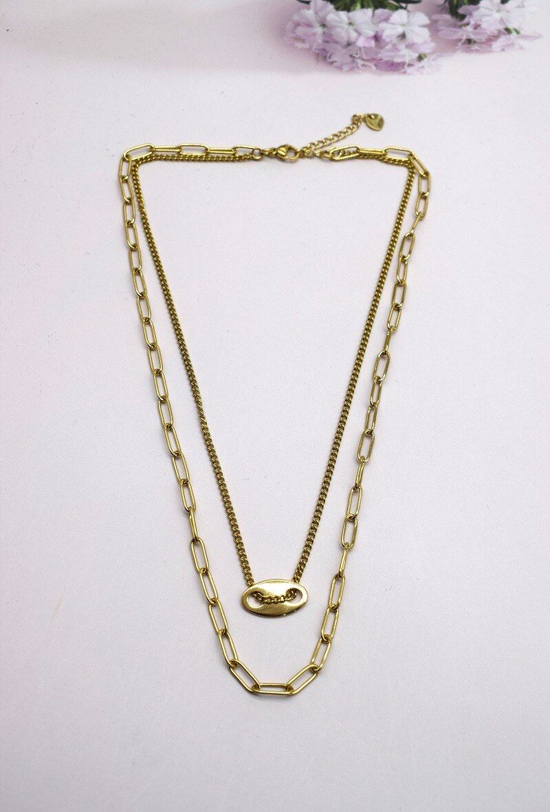 Grossiste Rouge Bonbons - COLLIER EN ACIER