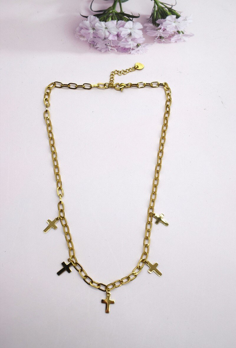 Grossiste Rouge Bonbons - COLLIER EN ACIER